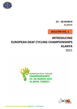 Introducing European Deaf Cycling Championships Alanya 2021