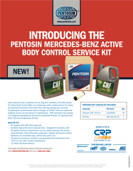 Pentosin Mercedes-Benz Active Body Control Service Kit