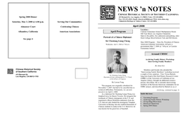 April 2008 Location— Alhambra, California American Associations April Program Castelar Elementary School Multipurpose Room 840 Yale Street, Los Angeles Chinatown