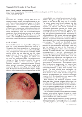 Traumatic Fat Necrosis: a Case Report