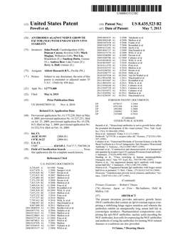 (12) United States Patent (10) Patent No.: US 8,435,523 B2 Powell Et Al