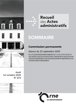 Recueil Des Actes Administratifs