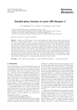 Astronomy & Astrophysics Detailed Phase