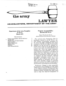 The Army Lawyer (Mar