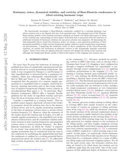 Arxiv:2004.02568V3 [Cond-Mat.Quant-Gas] 12 May 2020