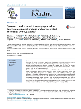 Spirometry and Volumetric Capnography in Lung Function