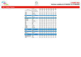 Horaires De La Ligne 803S