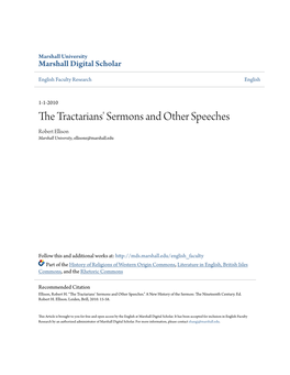 The Tractarians' Sermons and Other Speeches