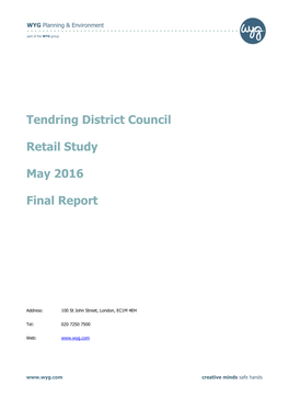 Tendring District Council Retail Study May 2016 Final Report