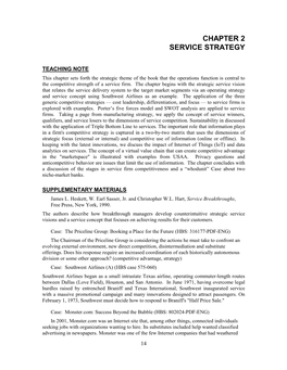 Chapter 2 Service Strategy