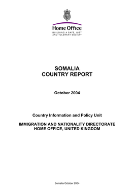 Somalia Country Report