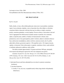 Flora Mesoamericana, Volume 3 (2), Malvaceae, Page 1 of 162