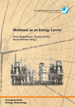 Methanol As an Energy Carrier