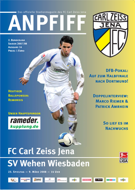 FC Carl Zeiss Jena SV Wehen Wiesbaden 23