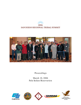 2006 Tribal Summit Proceedings [PDF, 703