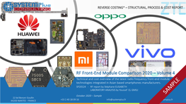 RF Front-End Module Comparison 2020 – Volume 4