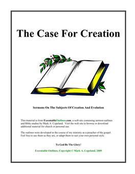 The Case for Creation