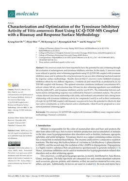 Characterization and Optimization of the Tyrosinase Inhibitory Activity Of