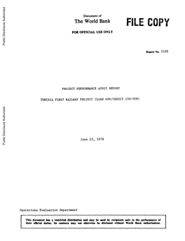 World Bank Document