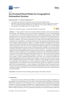 An Overland Flood Model for Geographical Information Systems