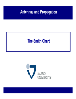 The Smith Chart Antennas and Propagation