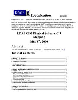 DSP0102 Copyright © "2000" Distributed Management Task Force, Inc