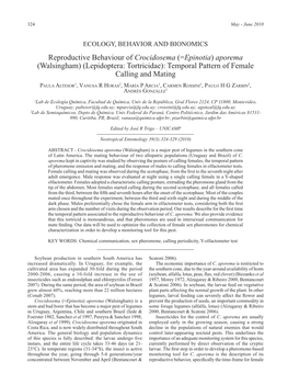 Reproductive Behaviour of Crocidosema (= Epinotia) Aporema