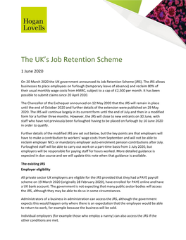 The UK's Job Retention Scheme