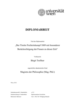 Diplomarbeit