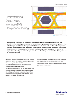 DVI) Compliance Testing