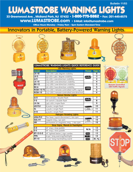 Lumastrobe Warning Lights Strobe