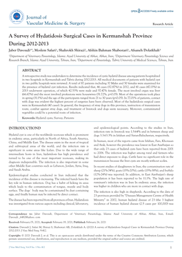 A Survey of Hydatidosis Surgical Cases in Kermanshah Province