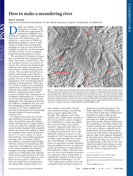 How to Make a Meandering River