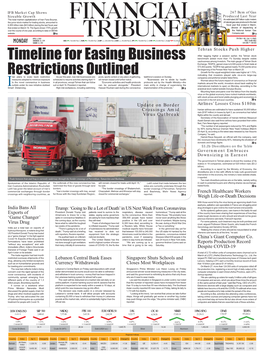 Timeline for Easing Business Restrictions Outlined