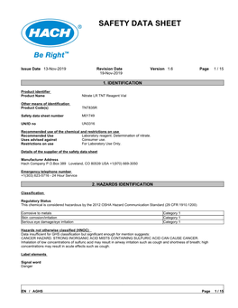 Safety Data Sheet