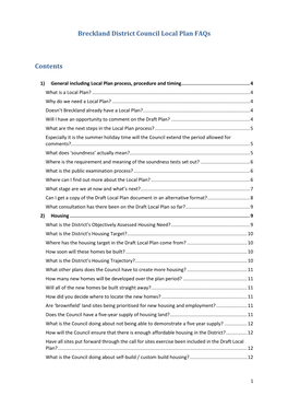 Breckland District Council Local Plan Faqs