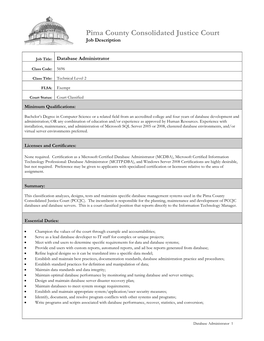 Database Administrator