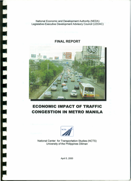 Economic Impact of Traffic Congestion in Metro Manila