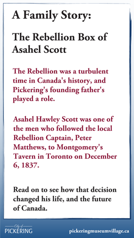 A Family Story: the Rebellion Box of Asahel Scott
