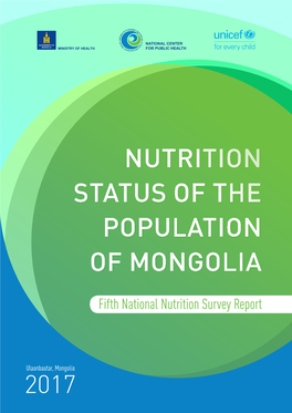 Nutrition Status of the Population of Mongolia