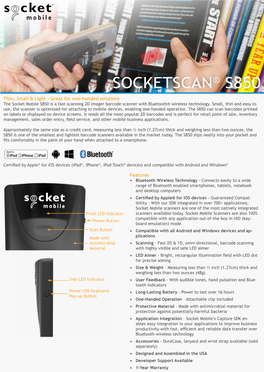 Socketscan® S850
