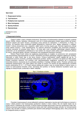 Spis Treści 1. Rozpoczęcie Kariery