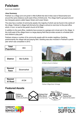 Felsham Parish Code: E04009197