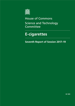 E-Cigarettes