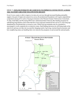 Goal 2 - Expand Intercity Bus Services to Improve Connectivity Across the Western Greater Yellowstone Region