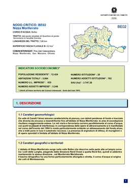 BE02 Nizza Monferrato CORSO D’ACQUA: Belbo