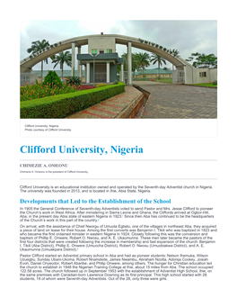 Clifford University, Nigeria