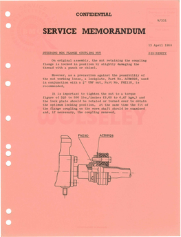 Service Memorandum