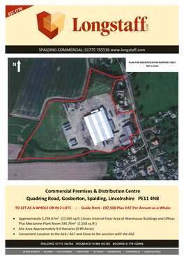 Commercial Premises & Distribution Centre Quadring Road, Gosberton