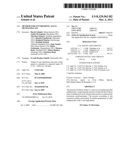 (12) United States Patent (10) Patent No.: US 8,129,563 B2 Schmitt Et Al